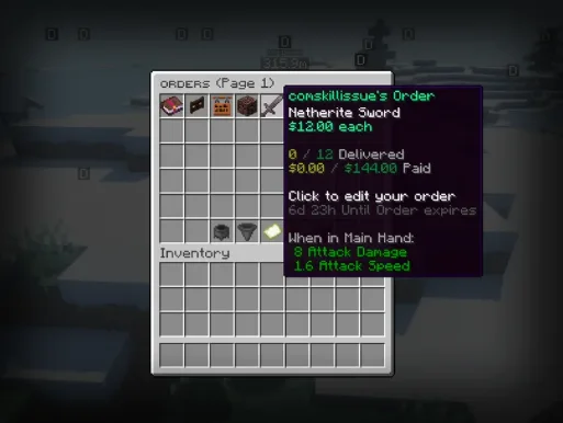 DonutSMP Order Plugin